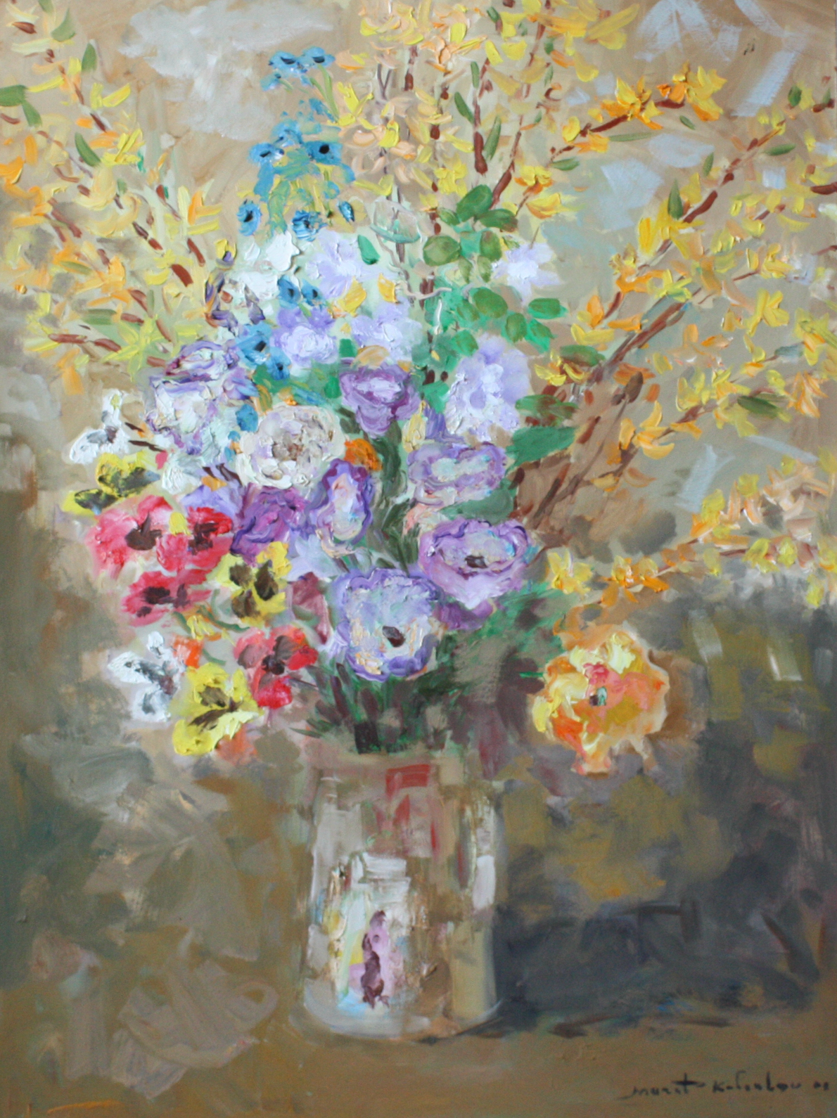 Spring Bouquet w/ Forsythias