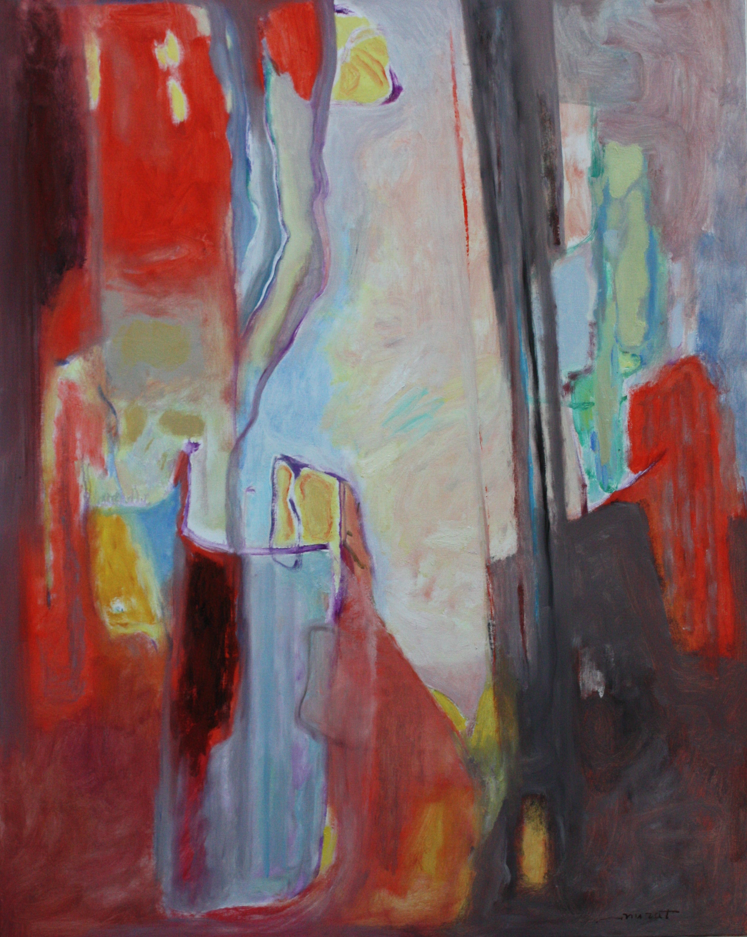 Red & Blue Abstract