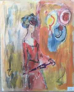 Woman with Umbrella
